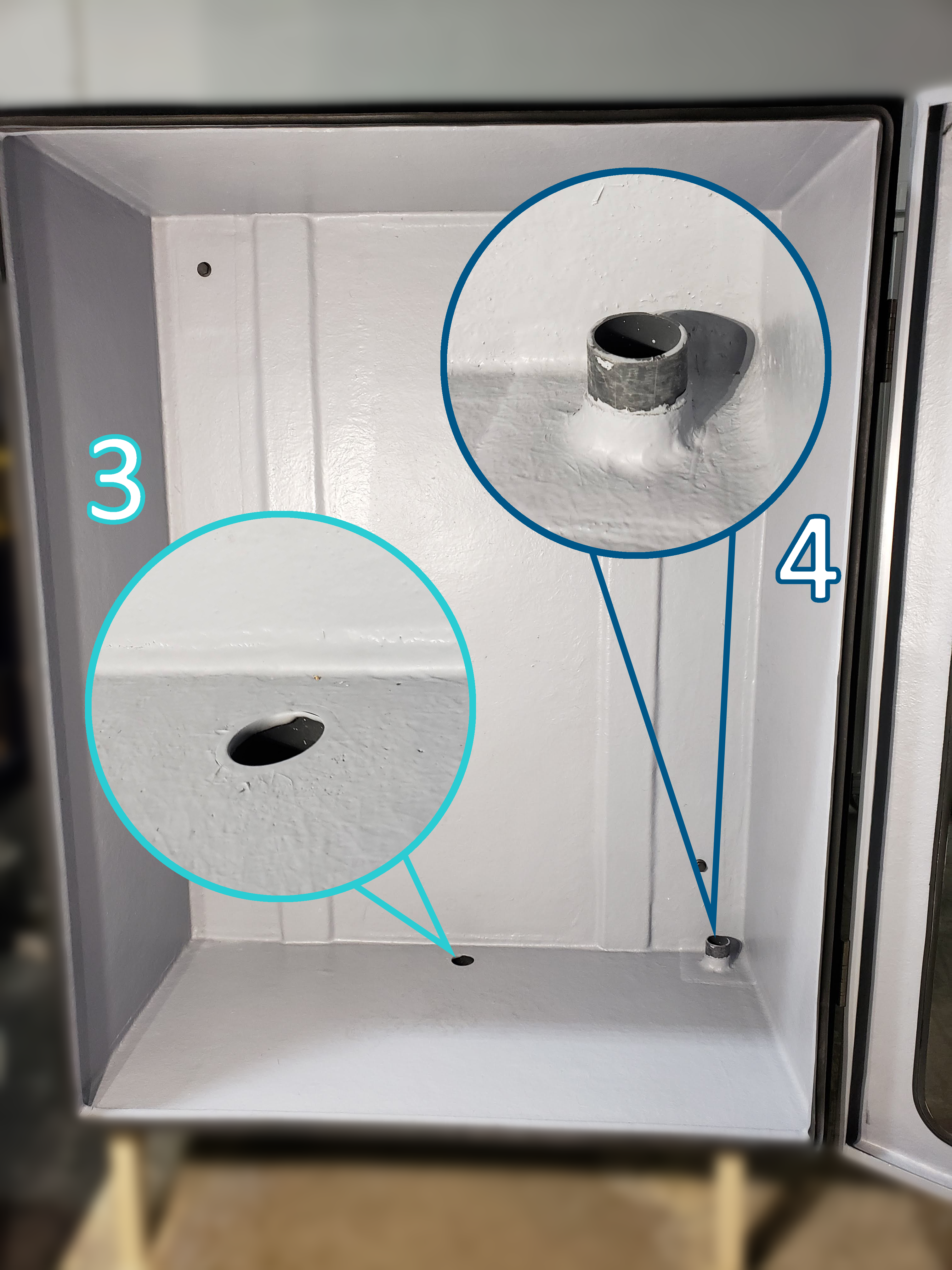 SnS sleeve and drain